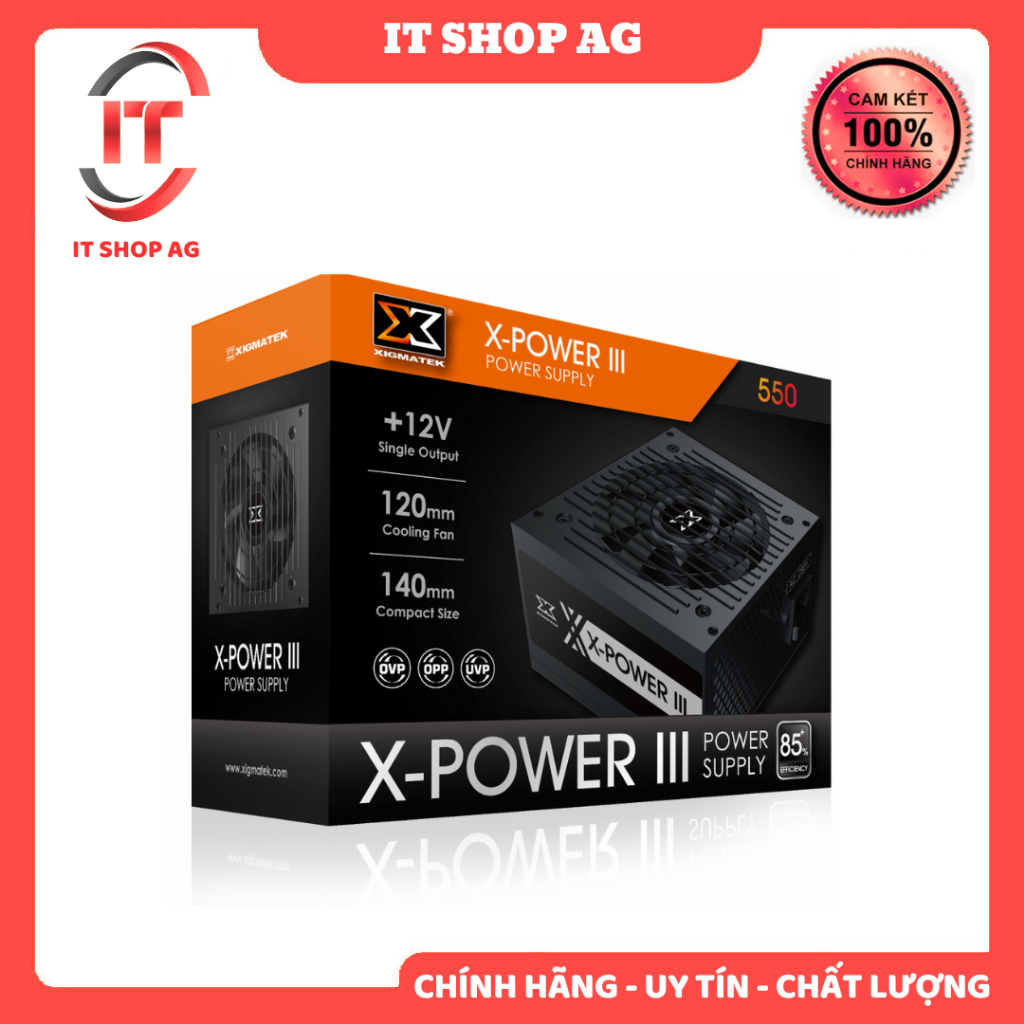 Nguồn Xigmatek 550W X-POWER III X-550 Chính Hãng phân phối