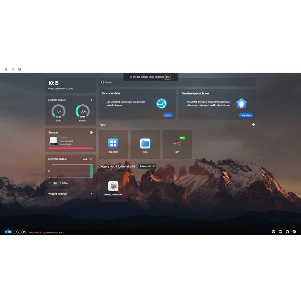 Box cài sẵn Linux debian, docker, adguard,n8n