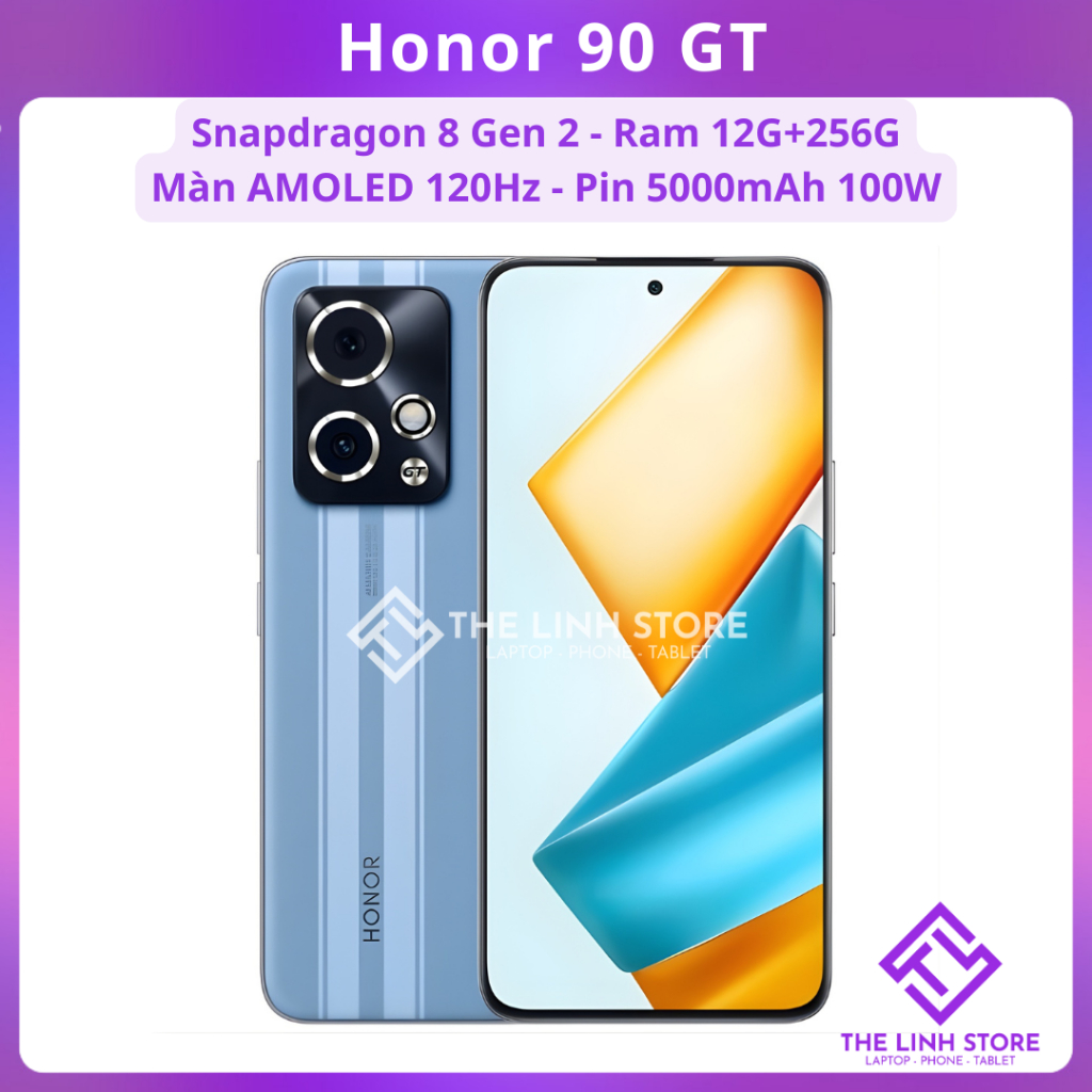 Điện thoại Honor 90 GT màn AMOLED 120Hz - Snapdragon 8 Gen 2