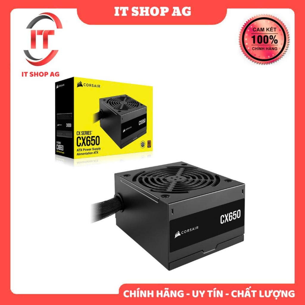 Nguồn Corsair CX650 | 650W, 80 Plus Bronze, ATX Chính Hãng Phân Phối