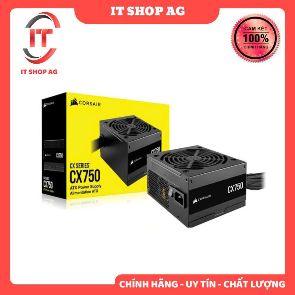 Nguồn Corsair CX750 | 750W, 80 Plus Bronze, ATX Chính Hãng Phân Phối