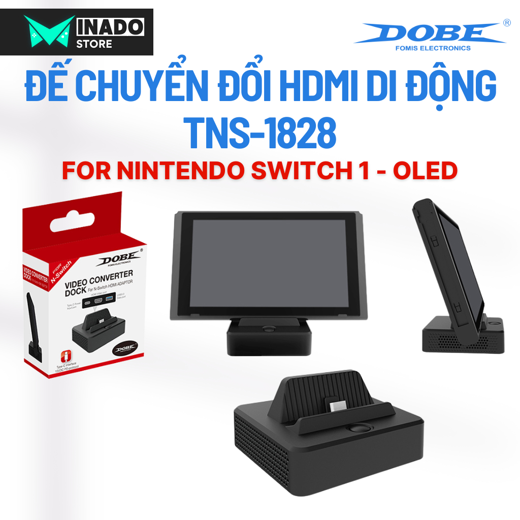 Dock sạc HDMI TV cho Nintendo Switch, Dock HDMI cho Nintendo Switch chính hãng Dobe - MINADO