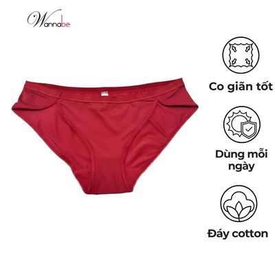 Quần lót nữ WANNABE quần chíp cotton thông thoáng thoải mái cả ngày đơn giản nhưng rất dễ mặc QLT14
