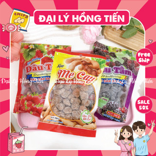 Kẹo Ô Mai Dâu Tây,Dâu Tằm, Me Cay Đặc Sản Đà Lạt, Ô Mai - Mứt Tết (gói 200g)