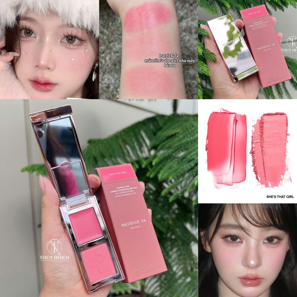 Má hồng PATRICK TA mini siêu hot #She's That Girl - lên màu cực chuẩn và bền màu