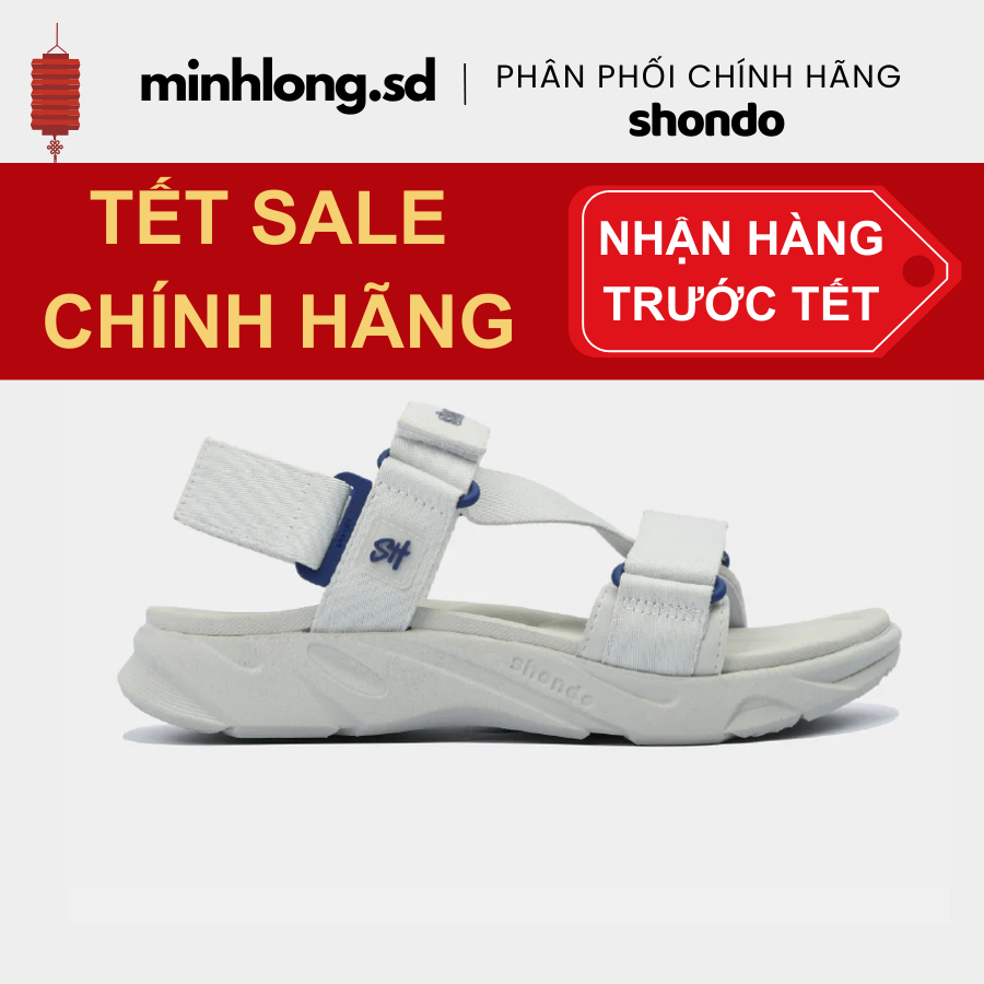 Giày Sandal Nam Nữ Shondo F8 Ver.2 Thời Trang Êm Ái Màu Xám Rêu F8M2323