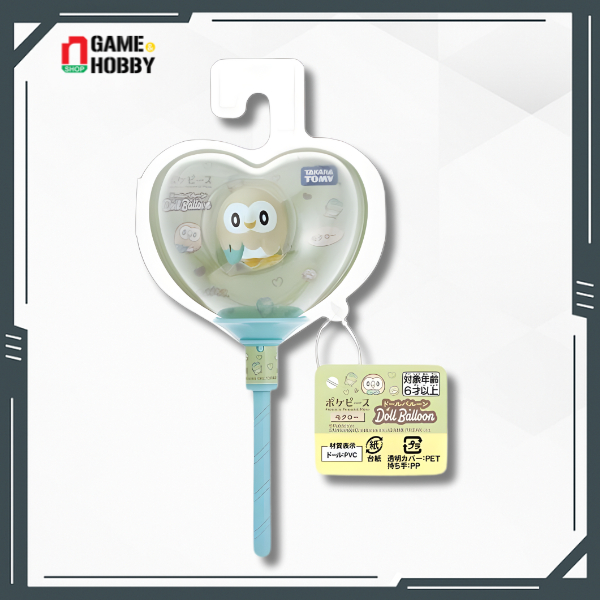 MÔ HÌNH POKEMON POKEPEACE DOLL BALLOON ROWLET CHÍNH HÃNG TAKARA TOMY