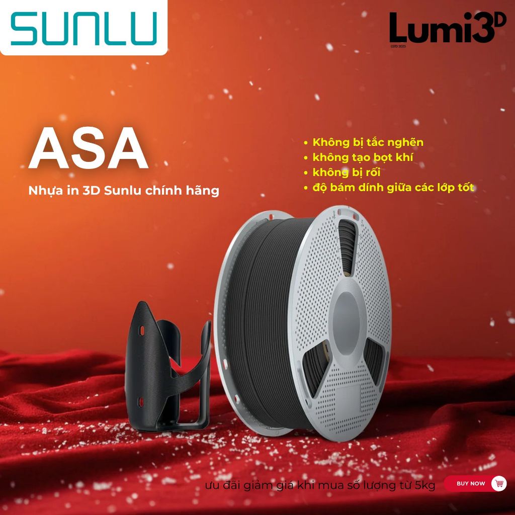 SUNLU ASA nhựa in 3D SUNLU Filament [ Kèm khay nhiệt độ cao ] máy in 3D H2C/H2D/X1C/P1S/H2D/H2S/P2S