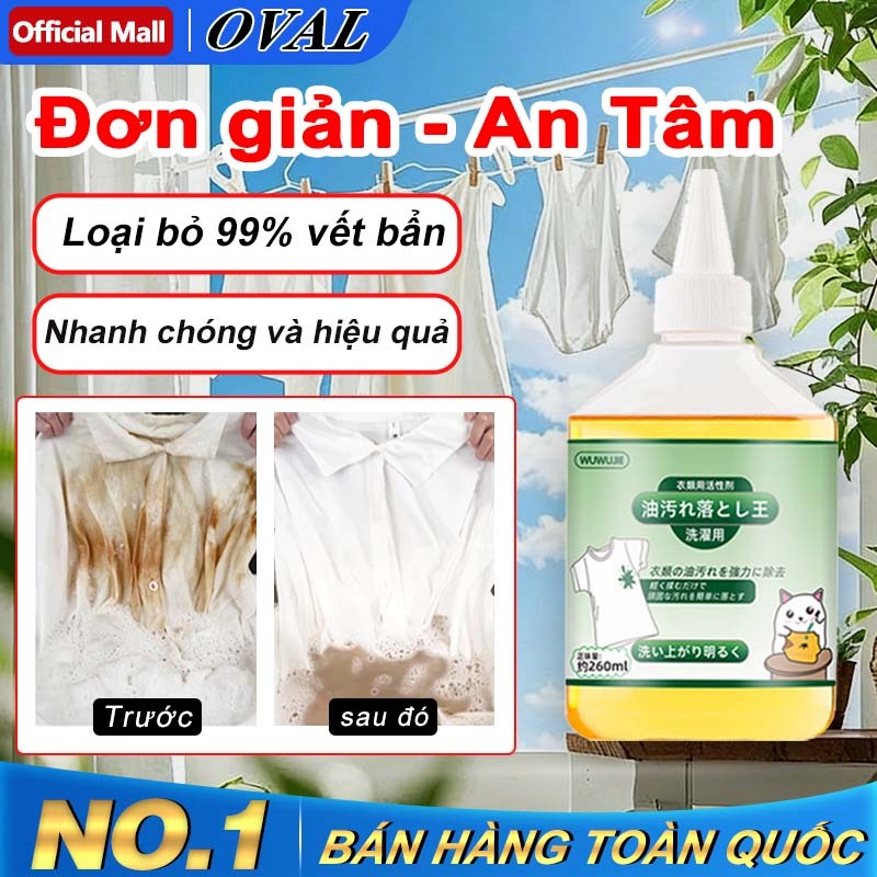 Nước tẩy vết bẩn trên quần áo ,siêu sạch Ecogy, Tẩy sạch mốc , Vết két mồ hôi, Vết dầu mỡ lâu ngày, 
