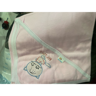 Choàng ủ có nón cotton sơ sinh loại mỏng