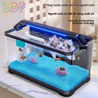 Bộ lọc và máy tạo oxy cho bể cá để bàn, dễ dàng thay nước LGPF024