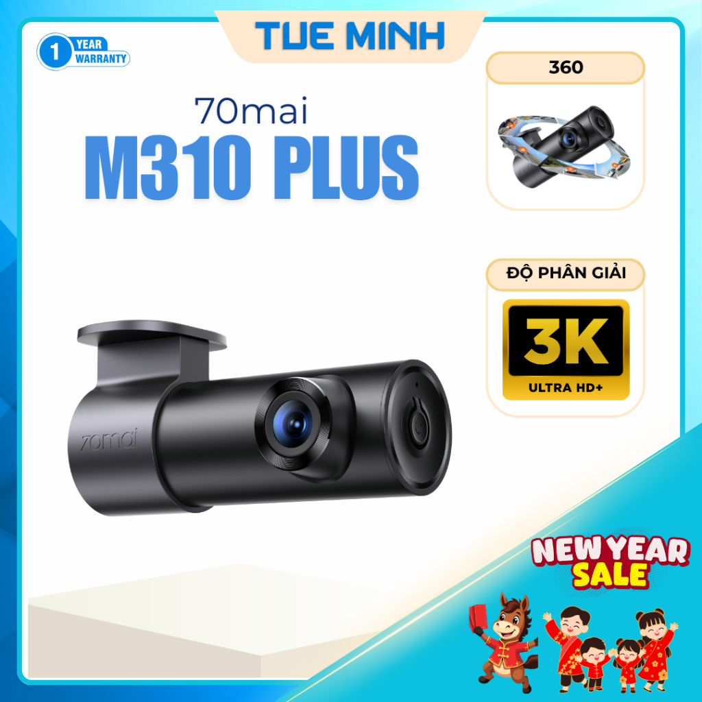 Camera hành trình ô tô 70mai M310 Plus - Phiên bản quốc tế chính hãng