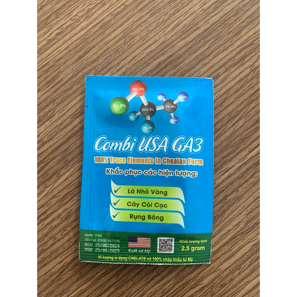 Combi Ga3 gói 2.5Gr xuất xứ từ Mỹ Combo 10gói
