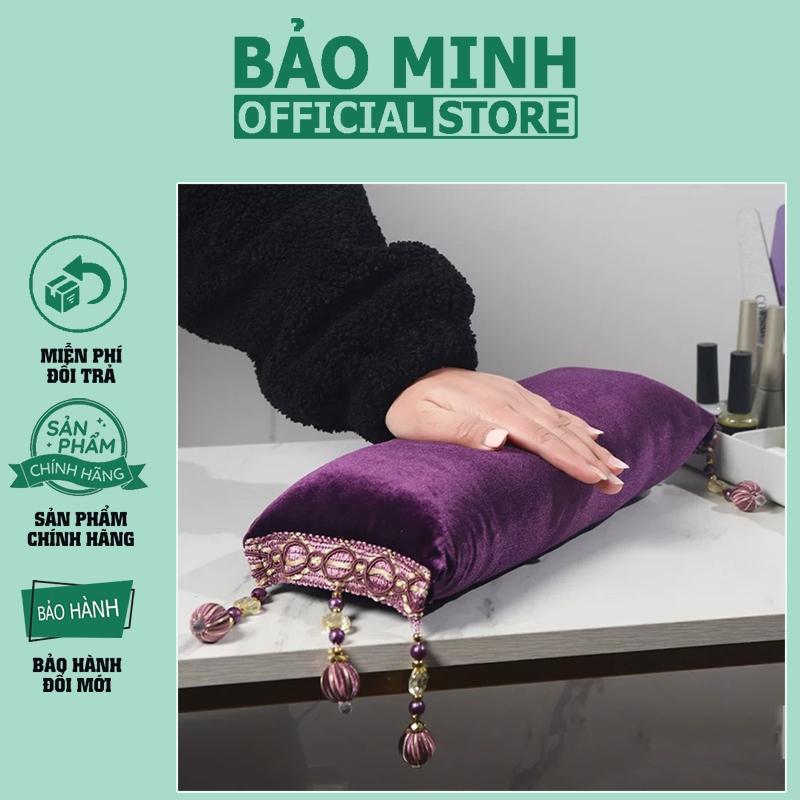 Gối kê tay nhung làm nail - Gối nhung êm ái kê tay chống đau mỏi khi làm nail thời gian dài - Phụ ki