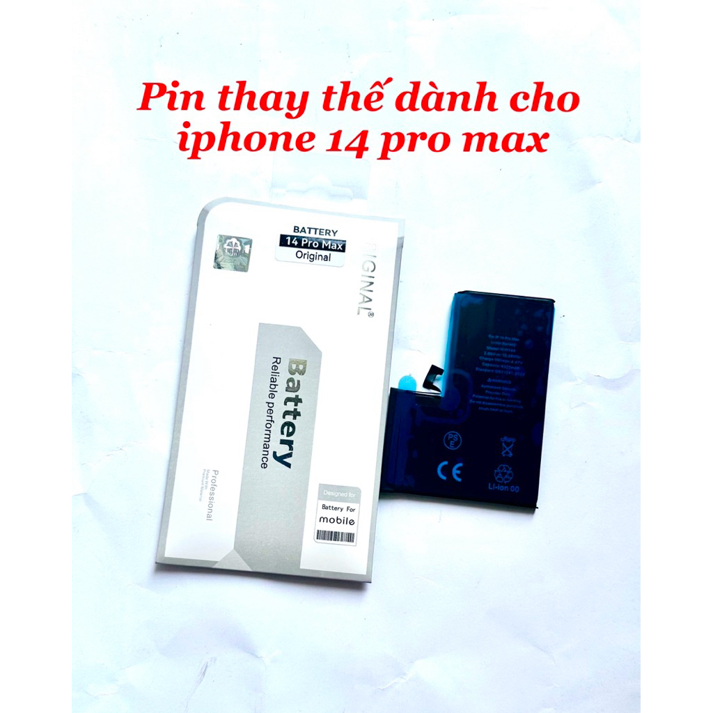 Pin thay thế dành cho iphone 14 Pro max / 14 Pro / 14 / 15 Pro max / 15 Pro / 15 / 12 pro / 12 / 5S 