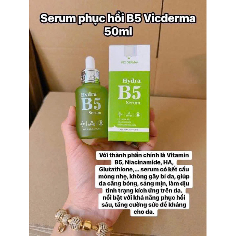 Serum B5 vicderma cấp ẩm hồi phục