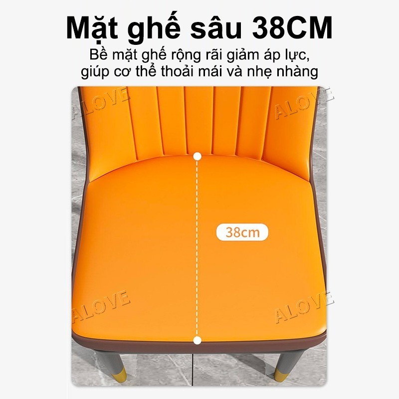 ALOVE ghế ăn phong cách Bắc Âu hiện đại ghế phòng bếp đơn giản ghế cafe thoải mái | BigBuy360 - bigbuy360.vn