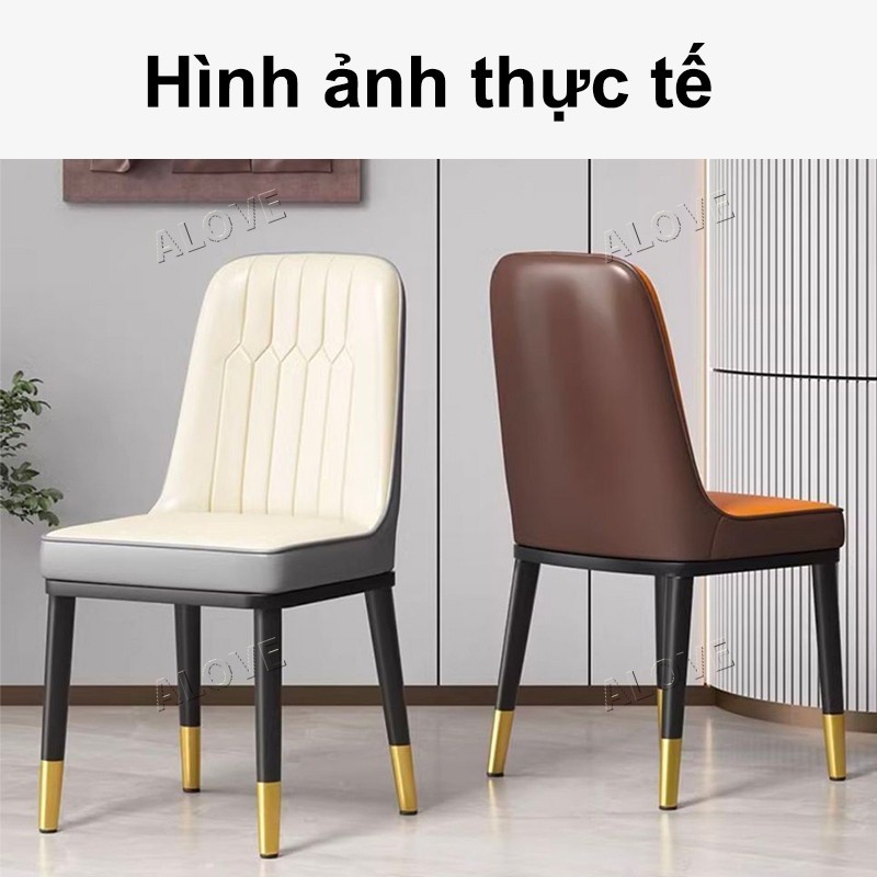 ALOVE ghế ăn phong cách Bắc Âu hiện đại ghế phòng bếp đơn giản ghế cafe thoải mái | BigBuy360 - bigbuy360.vn