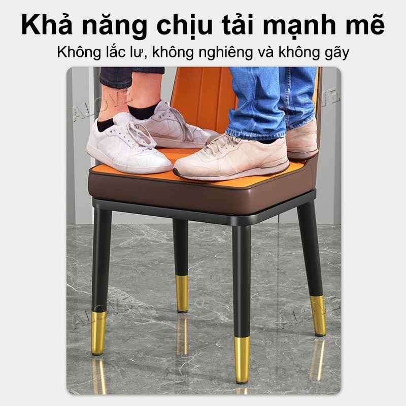 ALOVE ghế ăn phong cách Bắc Âu hiện đại ghế phòng bếp đơn giản ghế cafe thoải mái | BigBuy360 - bigbuy360.vn
