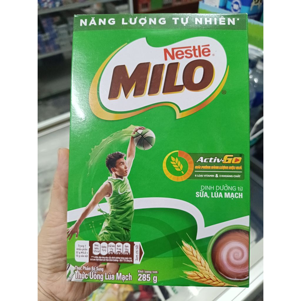 1 hộp bột MILO GIẤY 285g - CHÍNH HÃNG