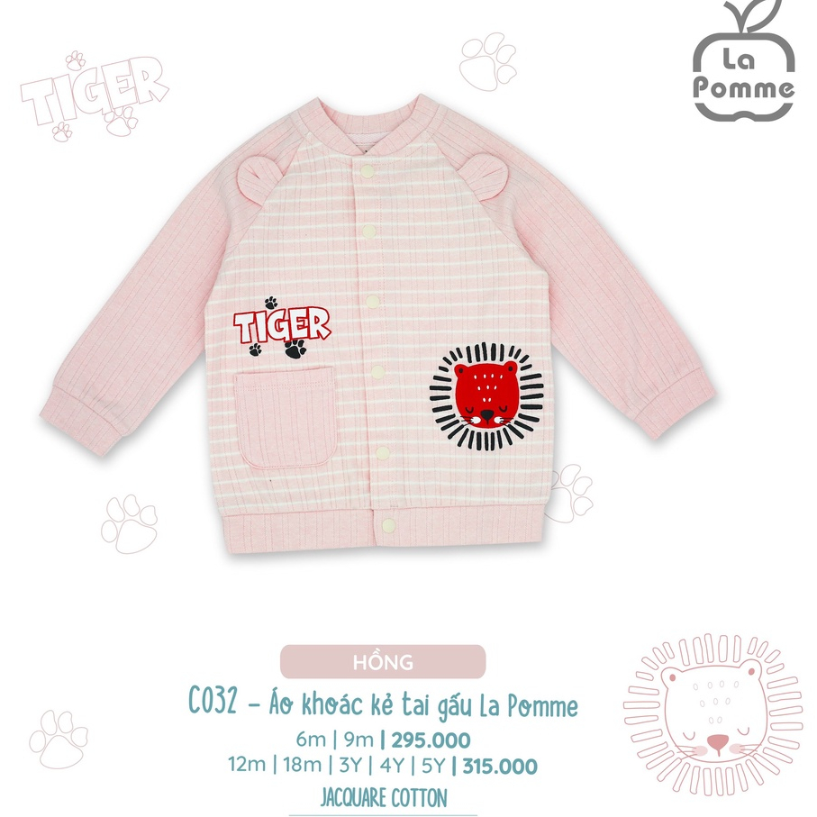 Áo khoác La Pomme chất liệu cotton ấm áp (C020/C032/C023)