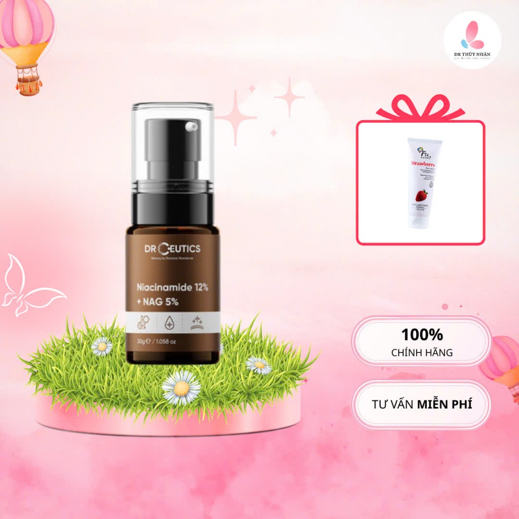 TẶNG SRM DÂU FIXDERMA SERUM B3 12% 40G DRCEUTICS