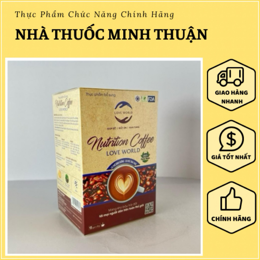 [Combo 4 Hộp] Cà Phê Giảm Cân Nutrition Coffee Love World biện pháp giảm cân hiệu quả