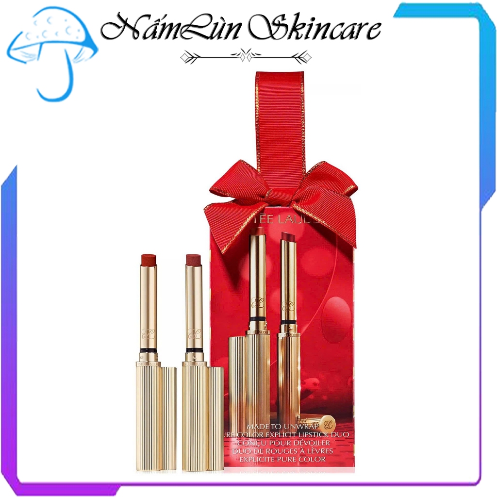 Set Son Est Lauder Made To Unwrap Pure Colour Explicit Lipstick Duo Bill Sephora USA
