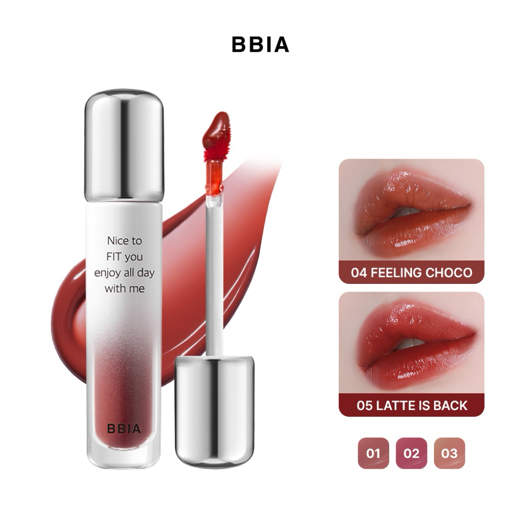 [HSD T4/2027] [Mukbang Edition] Son tint bóng lâu trôi, bền màu BBIA Water Fit Tint 4g