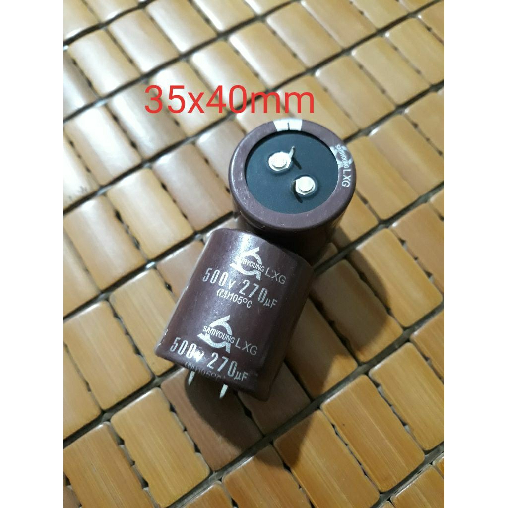 tụ 270uf 500v mới tinh combo 2 quả