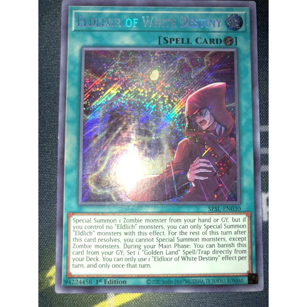 Thẻ bài Yugioh - TCG - Eldlixir of White Destiny [SESL-EN030] Secret Rare