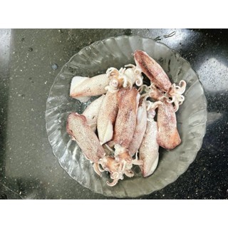 Mực trứng tự nhiên, sz 9-10 con/khay 500g đủ kg. (Giao hỏa tốc TPHCM)