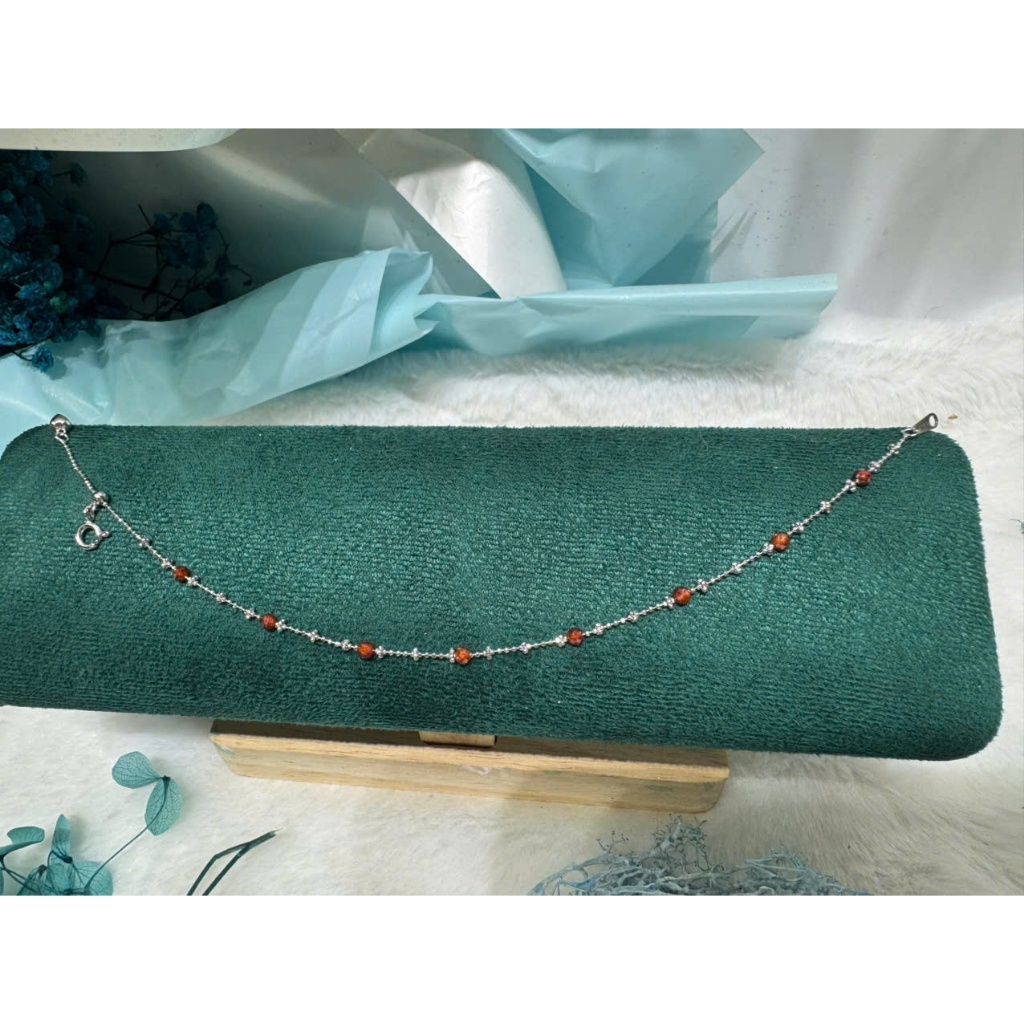 Lắc Tay Bạc Đính Hhạt Cườm 2 màu - MS903