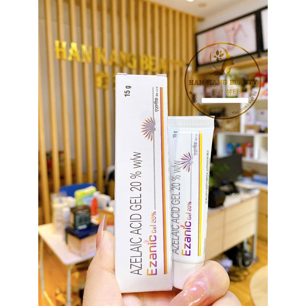 Gel Mờ Thâm Nám, Giảm Mụn làm trắng da Ezanic Gel 20% Azelaic Acid 15g