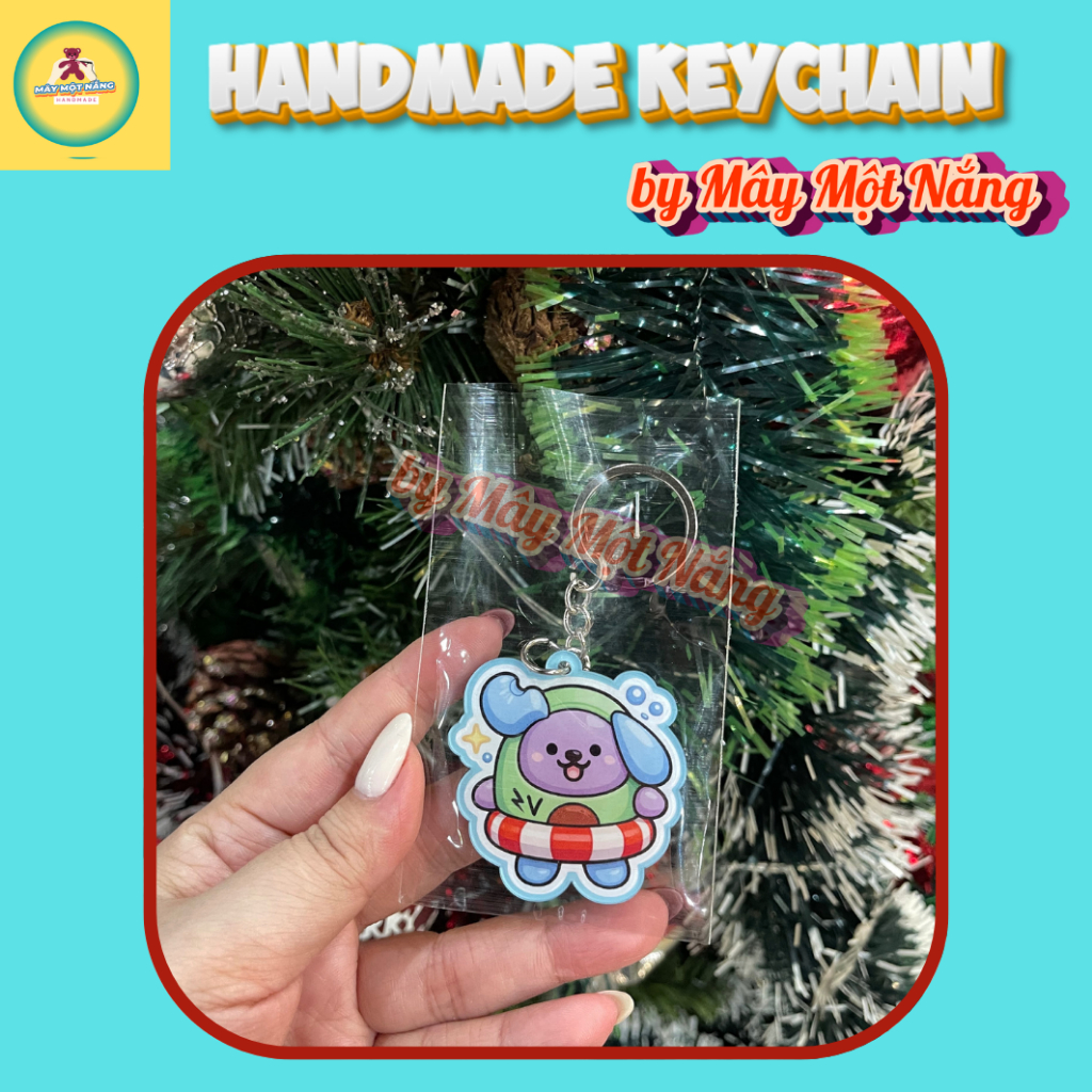 [Tặng Ảnh Móc Khóa JimmySea] Móc Khóa Linh Vật Avocean Phong Cách JimmySea – Acrylic (Fanmade)