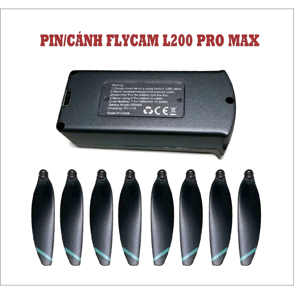 Pin Và Cành Tay Càng A , B Của Flycam  L200 Pro Max