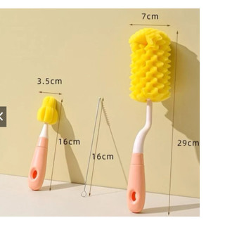 Bộ 3 dụng cụ cọ rửa bình sữa núm ti