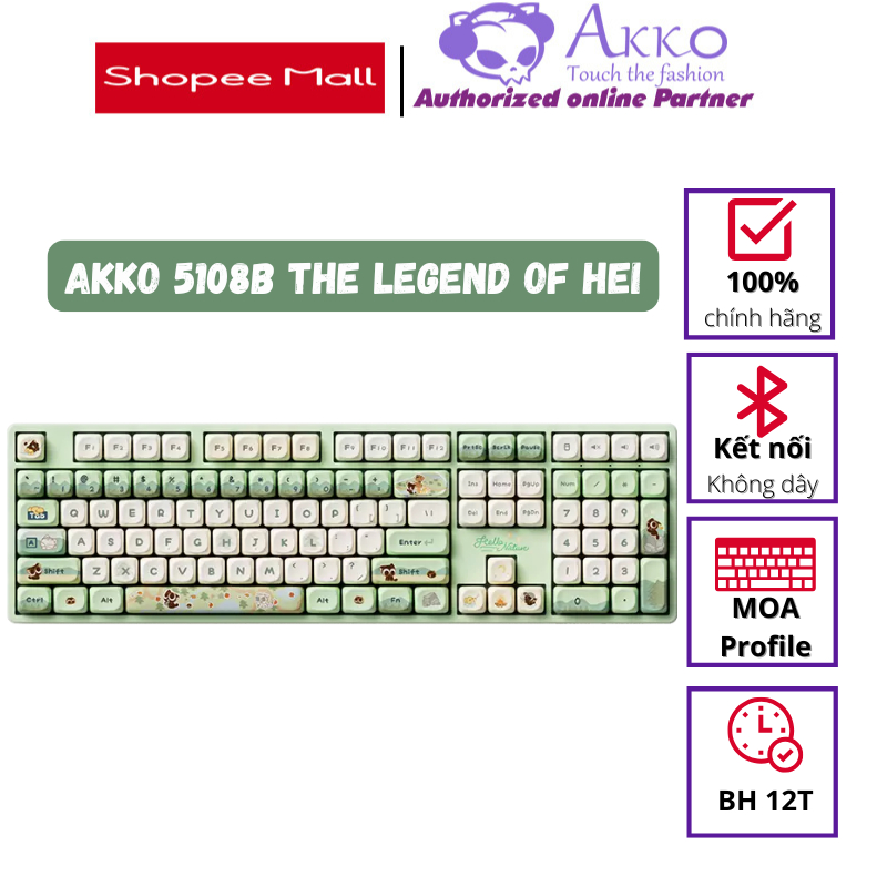 Bàn phím cơ AKKO 5108B The Legend of Hei - chính hãng