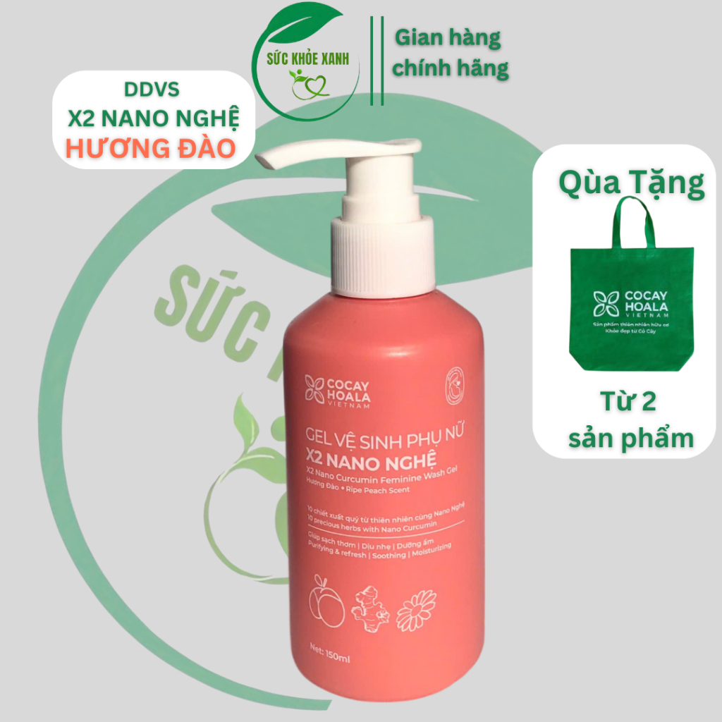 [Cam kết chính hãng] DDVS X2 NANO Nghê hương Đào Cỏ Cây Hoa Lá giúp làm sạch, dưỡng ẩm vùng nhạy cảm