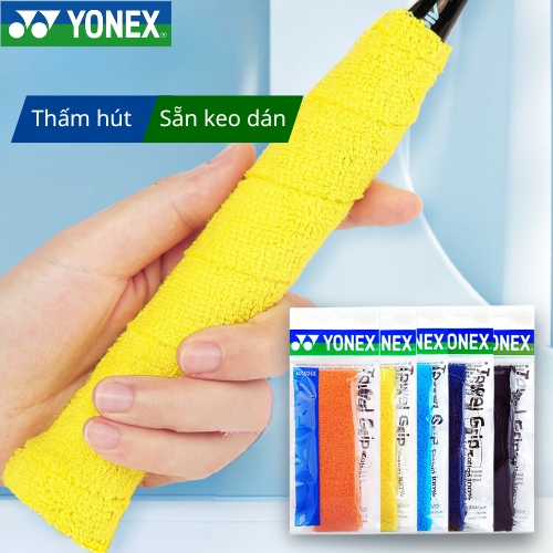 Quấn cán vải sẵn keo Yonex AC402EX, thấm hút nhanh mềm mại thoải mái nhiều màu sắc