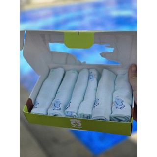 Mipbi - Khăn sữa sợi tre cao cấp (6c/hộp)