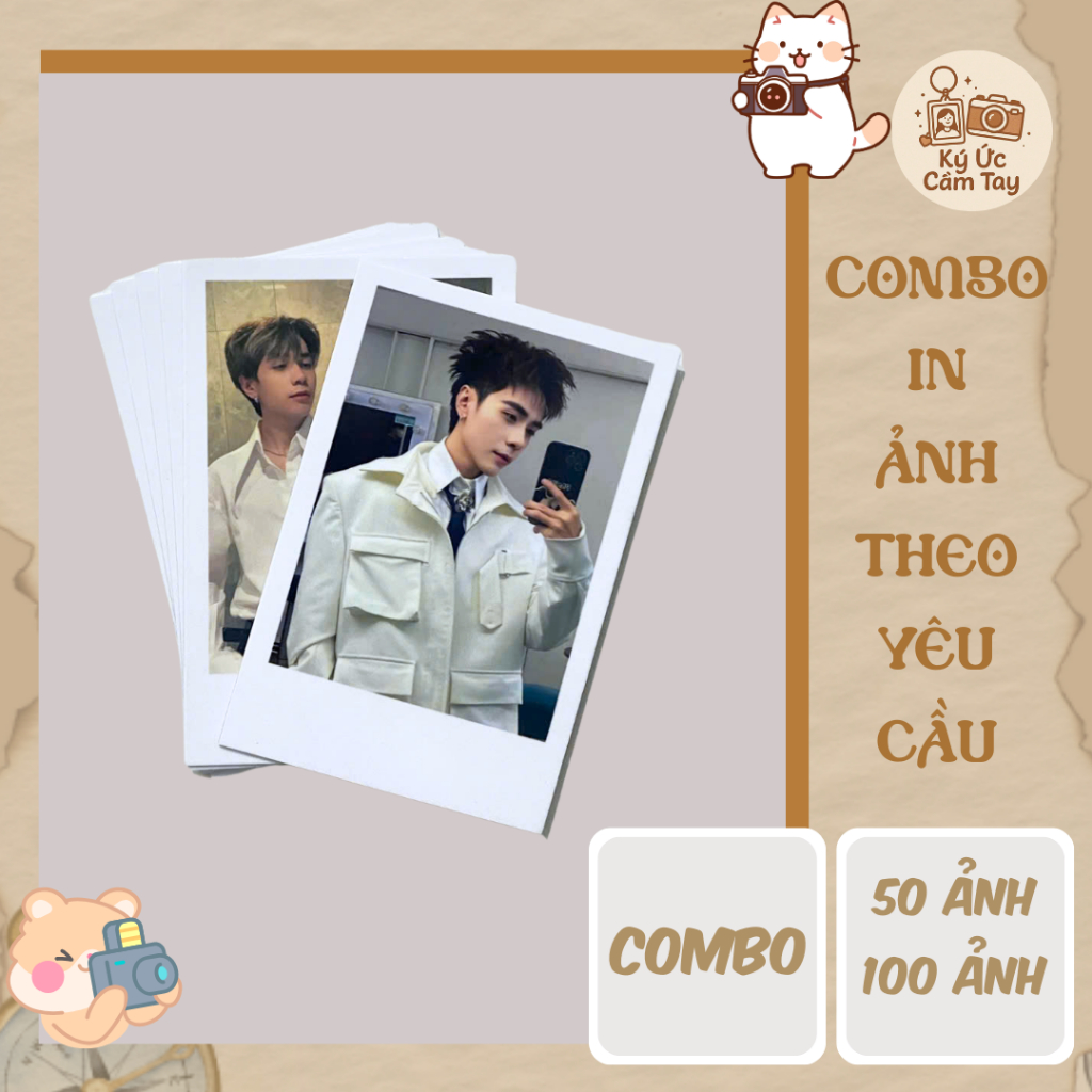 COMBO 50, 100 ảnh Polar in theo yêu cầu kích thước 6x9, in ảnh theo yêu cầu làm album, quà tặng, tra