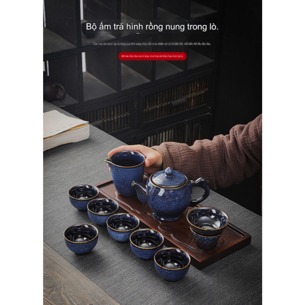 Bộ Ấm Chén Uống Trà Phòng Khách Sang Trọng, Bộ Ấm Chén Pha Trà Cao Cấp