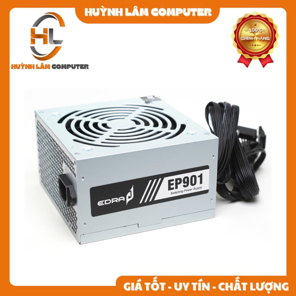 Nguồn văn phòng E-Dra EP901 230W - Xám bạc Hàng chính hãng