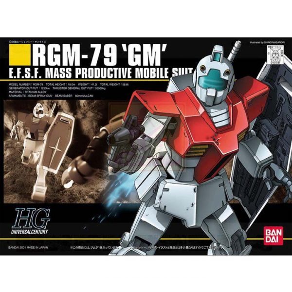 [CÓ SẴN] Mô hình lắp ráp HG UC 020 RGM-79 GM Gundam, Hàng Chính Hãng Bandai - Nhật Bản