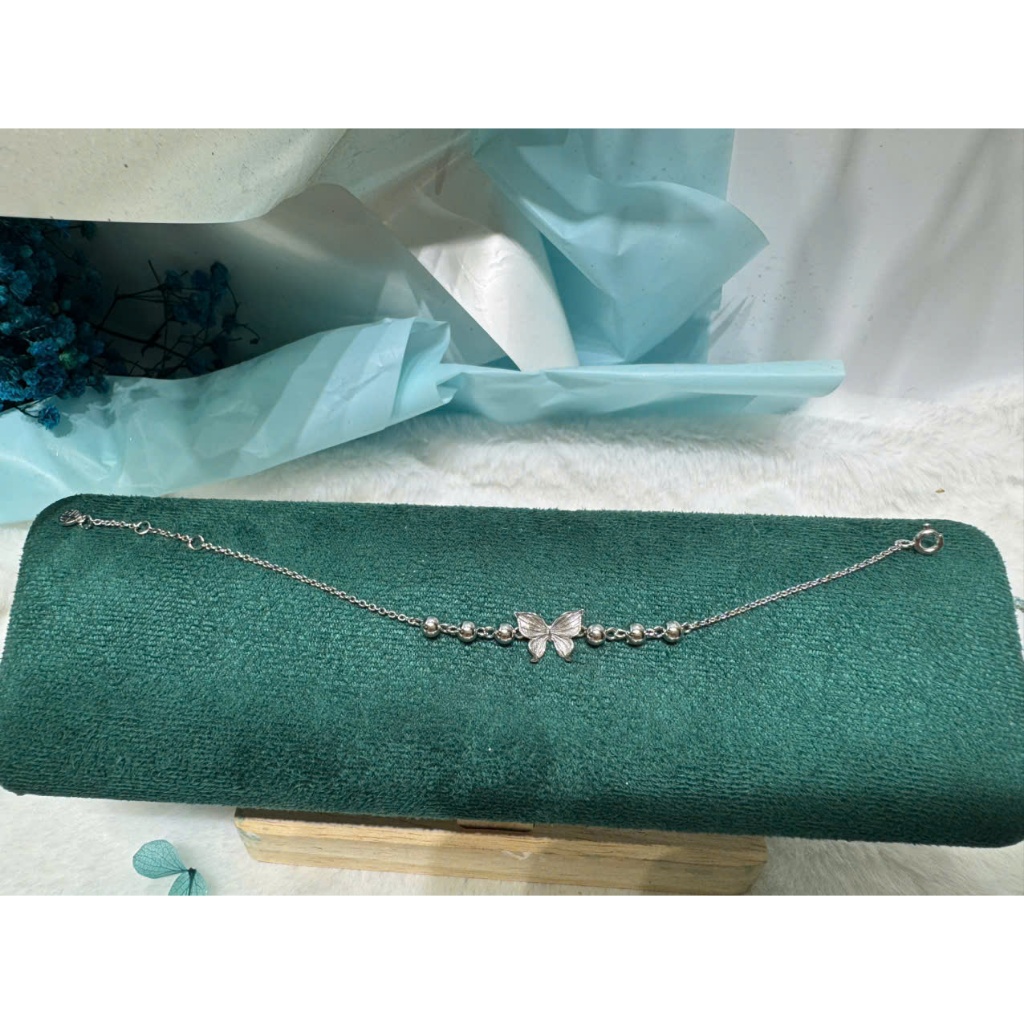 Lắc Tay Bạc Mặt Bướm Hoa - MS904