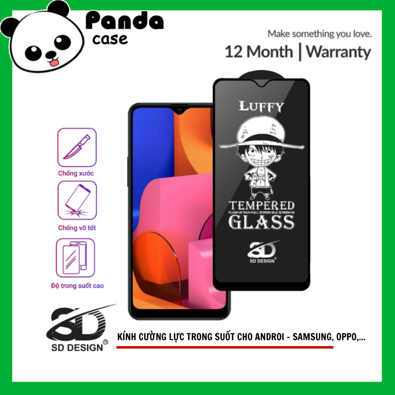 Kính Cường Lực LUFFY trong suốt SD Design Full Màn cho các dòng máy androi SAMSUNG OPPO REDMI VIVO R