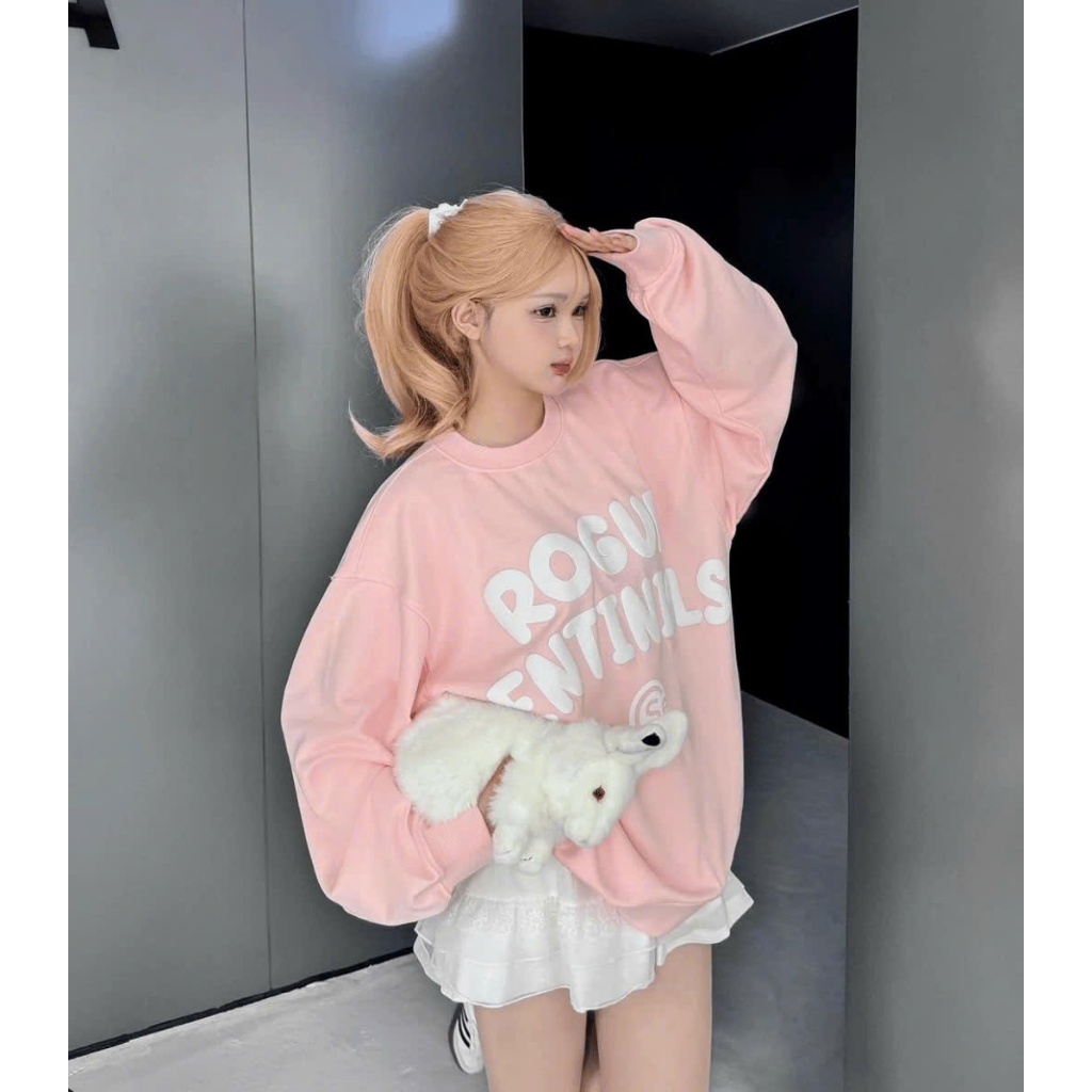 Áo Sweater JULIDO vải nỉ 2 da có khóa cổ form rộng unisex