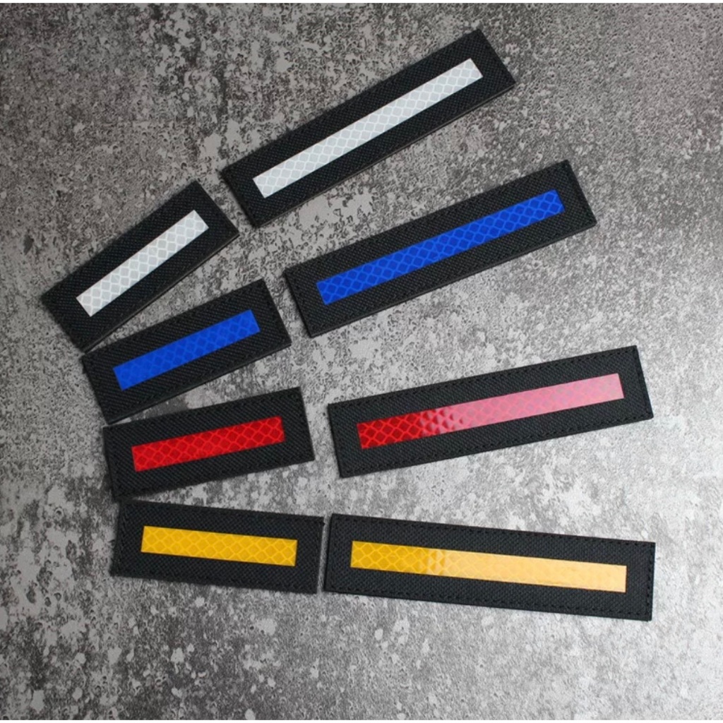 Patch_velcro phản quang đi đêm dán ba lô_túi xách