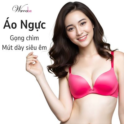 Áo ngực WANNABE áo chíp mút dày gọng đúc chìm không gây cấn không hằn không đau chăm sóc ngực AN801